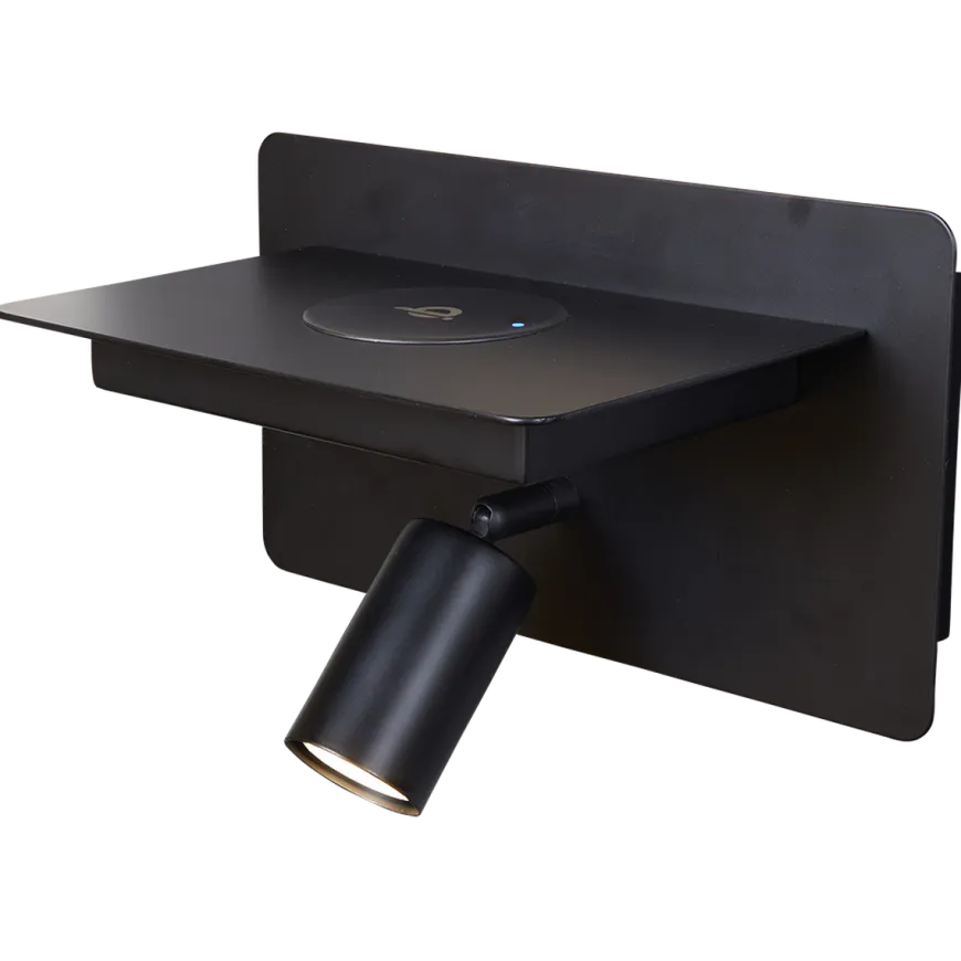 Ace vegglampe med trådløs lading USB A og C