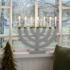 Adventsstake 7 armet - Grå
