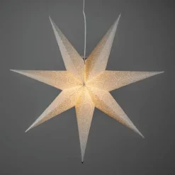 Adventstjerne 80 cm med broderi