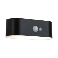 Adya vegglampe utendørs 2,5W 3000 Kelvin m/bevegelses sensor - Solcelle