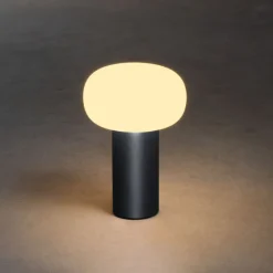 Antibes oppladbar bordlampe 2700/3000/4000K og RGB IP54 Dimbar - Antrasitt grå