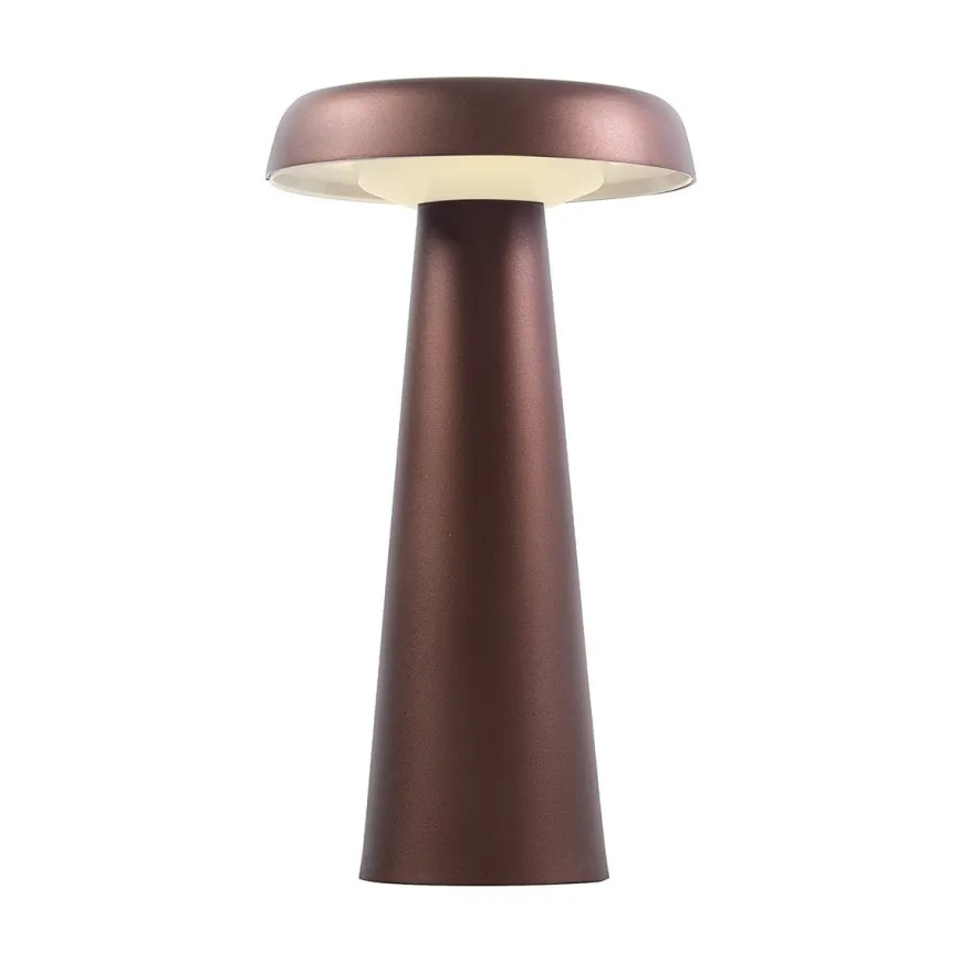 Arcello Bordlampe oppladbar inne og utendørsbruk IP54 - Brun messingfarge