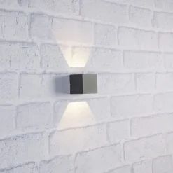 Argos vegglampe opp/ned 4 Watt 3000 Kelvin - Mørk grå - Grå