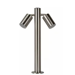 Arne pullert utendørs 2 arm IP44 GU10 50 cm - Satin Krom