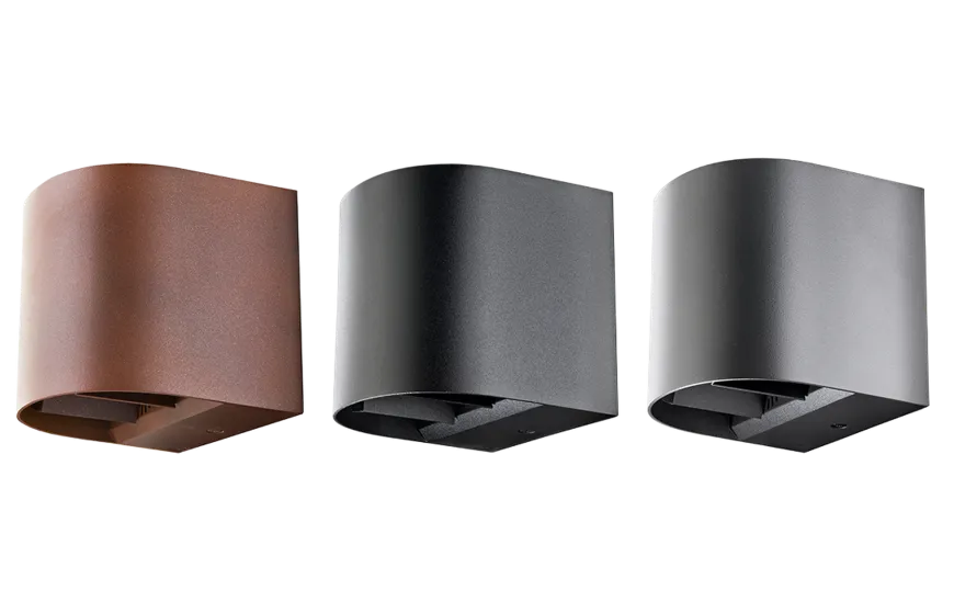 Artes round vegglampe opp/ned utendørs IP65 8W 3000K Dimbar