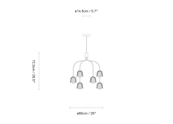 Asteea 9 takpendel 33W 2700 Kelvin - Dimbar