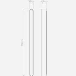 Atticus 900 vegglampe for baderom IP44 16,8W 3000 Kelvin - Dimbar