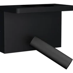 Bedside vegglampe 3W 2700 Kelvin med trådløs hurtig lader og USB A og C