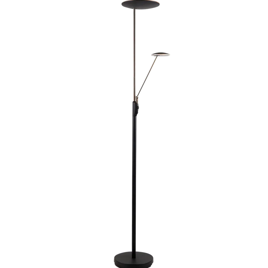 Bergamo gulvlampe m/lesearm 28+5W 183 cm 3000 Kelvin - Dimbar