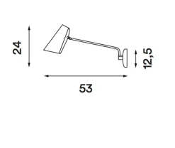 Birdy vegglampe swing