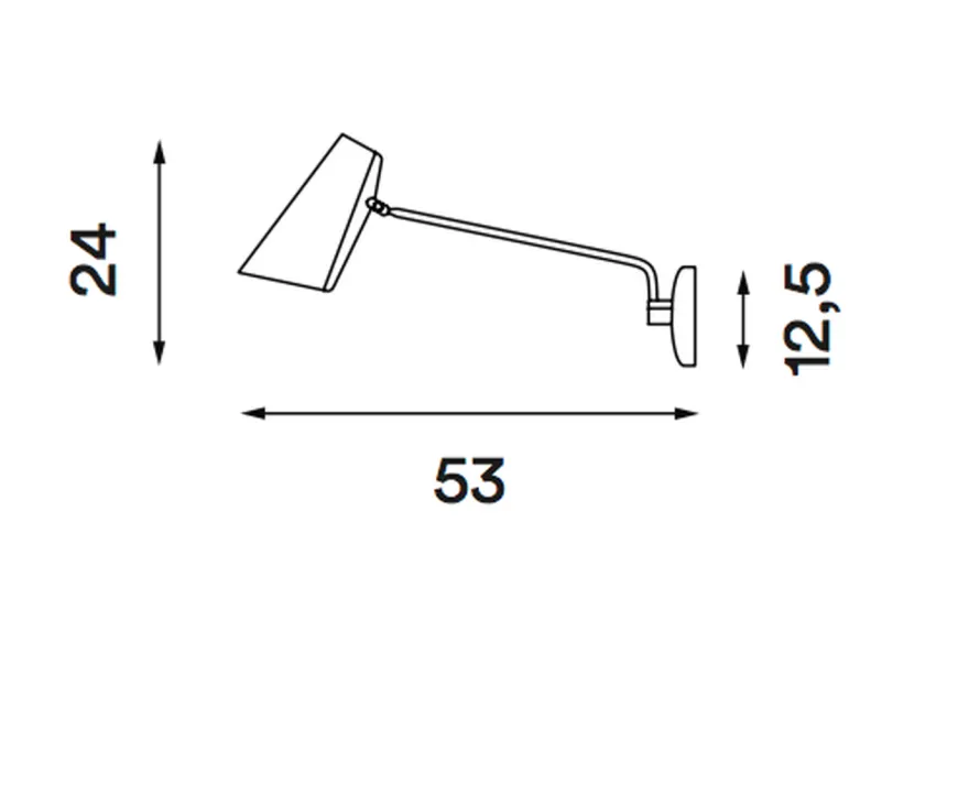 Birdy vegglampe swing