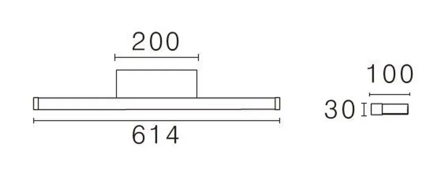 Bliz vegglampe baderom CS 2700/3000K 13,2W IP44 Dimbar - Svart