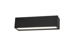 Brick vegglampe utendørs opp/ned IP65 3000K 14,6W Dimbar - Svart