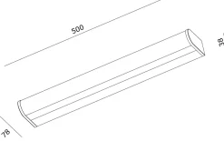 Callisto 50 vegglampe for baderom 9W 2700 Kelvin IP44 - Dimbar