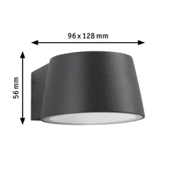 Capea vegglampe utendørs IP44 6W 2200 Kelvin