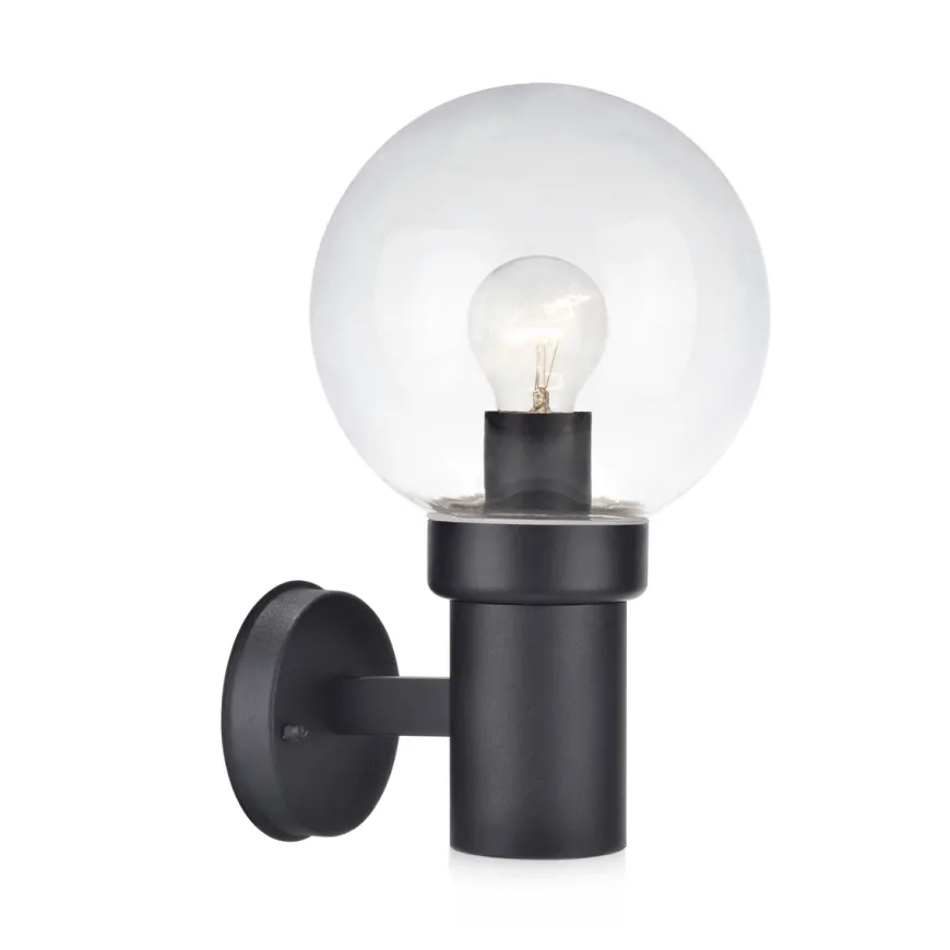 Caris vegglampe - Svart - Svart