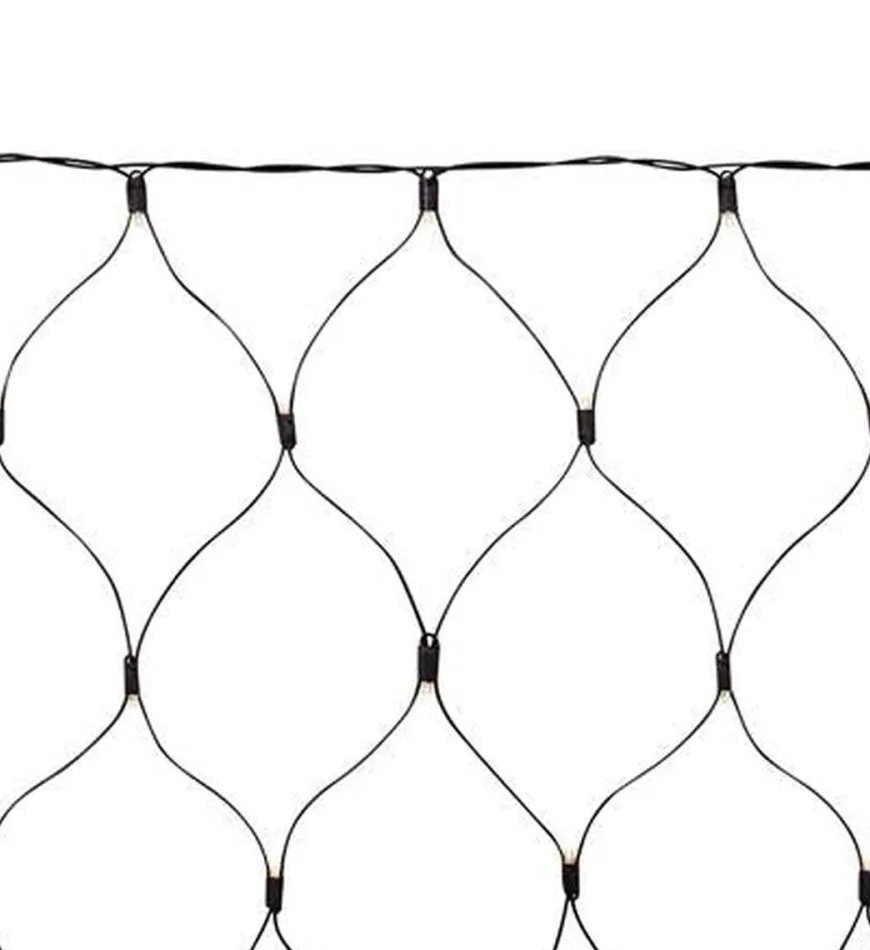 Chrissline lysnett 100 lys 2 x 1,7 meter extra - Varmhvit - Hvit