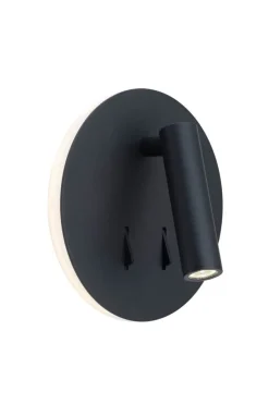 Circle vegglampe 3+6W - Svart