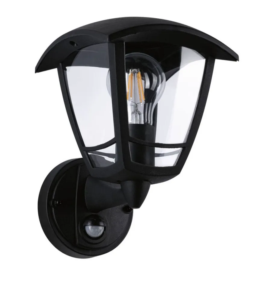 Classic vegglampe opp utendørs IP44 - Med bevegelsessensor