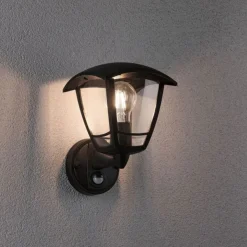 Classic vegglampe opp utendørs IP44 - Med bevegelsessensor