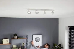 Clockwork myLiving spotskinne hvit warm glow