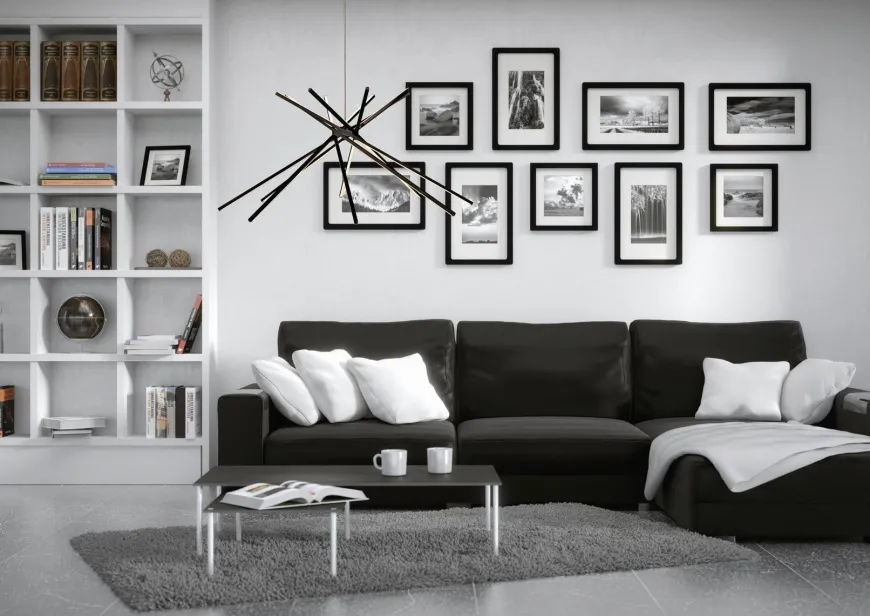 Cluster takpendel 50W Dimbar - Svart