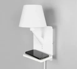 Comfort vegglampe med USB