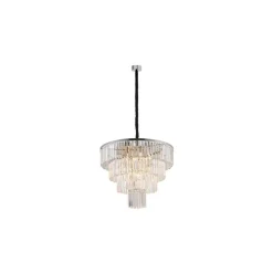 Cristal Lysekrone L - Sølv