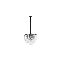 Cristal Lysekrone M - Svart