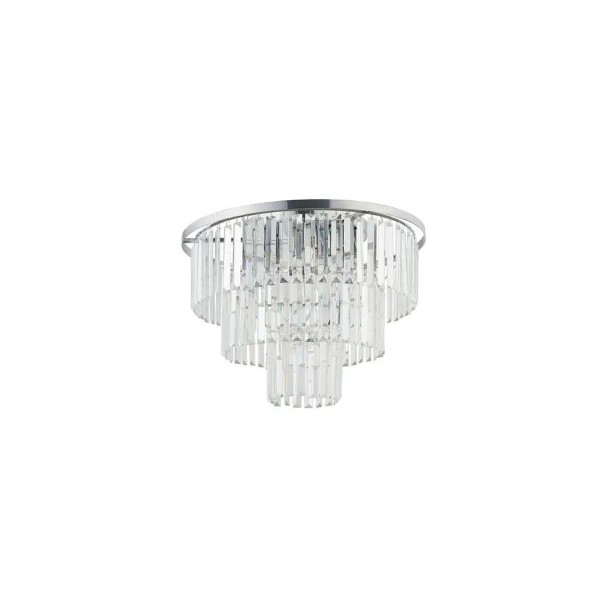 Cristal taklampe M - Sølv