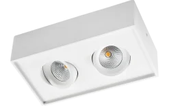 Cube 2x DimToWarm 2x6W LED 2000-2800K Ra>95 - Matt hvit