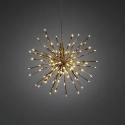 Dekorasjonsball 40 cm 120 LED varmhvit - Gull