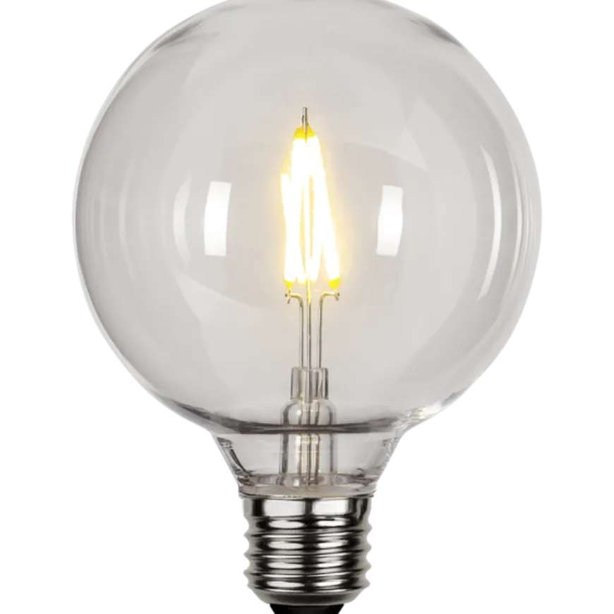 Dekorativ utendørs LED filament E27 95mm 2700K Plast