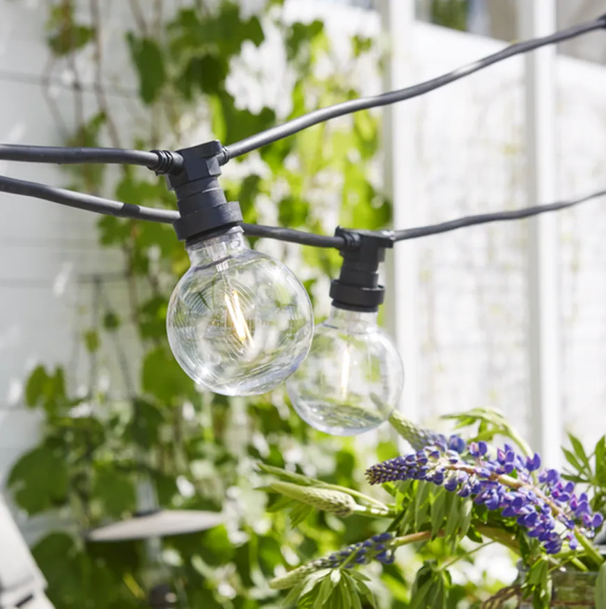 Dekorativ utendørs LED filament E27 95mm 2700K Plast