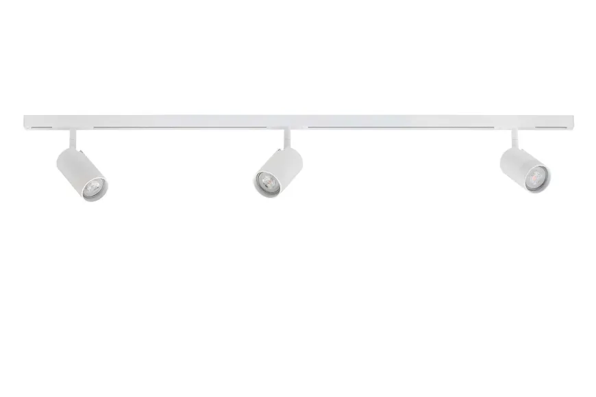 Designline Tube komplett 1 meter spotskinne med 3 spotter GU10 - Hvit