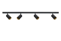 Designline Tube Pro komplett 1.9 meter spotskinne med 4 spotter GU10 - Svart