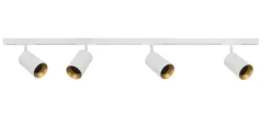Designline Tube Pro komplett 1,9 meter spotskinne med 4 spotter GU10 - Hvit