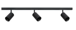 Designline Tube Pro komplett 1 meter spotskinne med 3 spotter GU10 - Svart