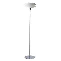 DL31 gulvlampe - Krom/Opal glass