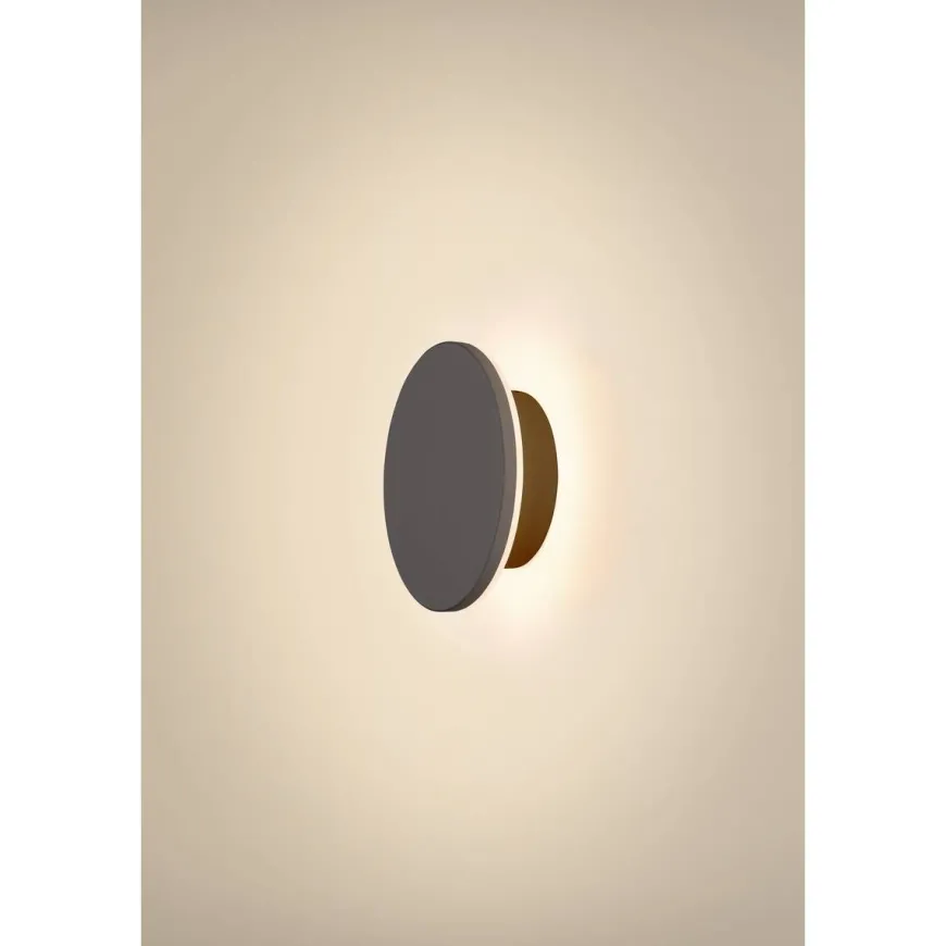 D-ring 16 cm vegglampe utendørs 7,5W 2700/3000 kelvin IP65 - dimbar