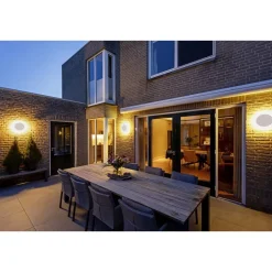 D-ring 16 cm vegglampe utendørs 7,5W 2700/3000 kelvin IP65 - dimbar