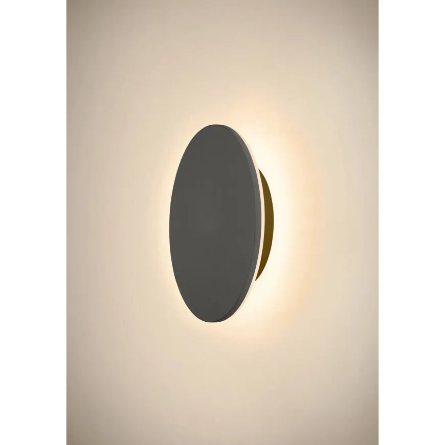 D-ring 25 cm vegglampe utendørs 15W 2700/3000 kelvin IP65 - dimbar