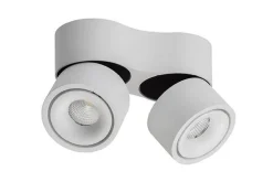 Easy mini W275 Double takspot 2x7W 2700K Dimbar Hull til ledning - Hvit