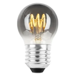 Ecolux E27 Spiral filament 4W 2700K 45 mm dimbar - Røykfarget