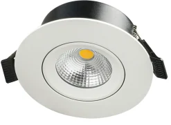E95 lavtbyggende downlight 2700 Kelvin IsoSafe RA90 7W IP54 - Dimbar