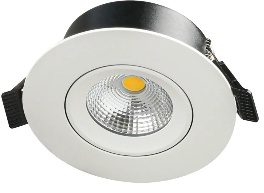 E95 lavtbyggende downlight 2700 Kelvin IsoSafe RA90 7W IP54 - Dimbar