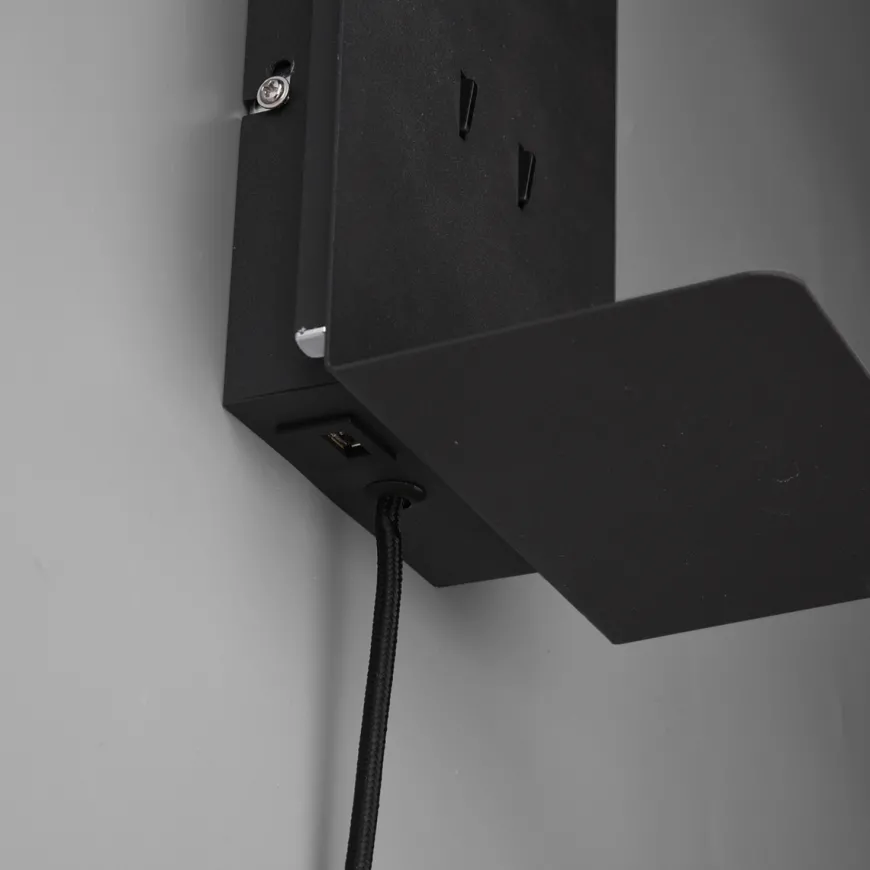 Element vegglampe - Svart