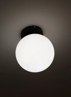 Emrik taklampe - Svart/Opal