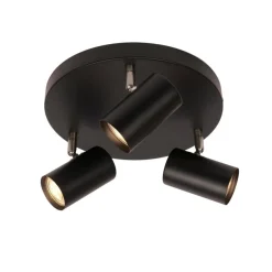 Era taklampe med 3 spotter - Svart