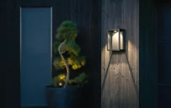 Fagernes utendørs vegglampe 9W IP44 dimbar - Svart